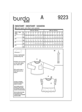Burda Style Children's Top Sewing Pattern for Creative Projects B9223