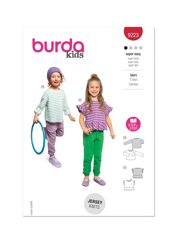 Burda Style Children's Top Sewing Pattern for Creative Projects B9223