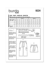Burda Style Children's Pants Sewing Pattern for Fashionable Kids B9224