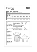Burda Style Children's Dress Sewing Pattern for Stylish Kids B9226