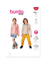 Burda Style Children's Jacket Sewing Pattern for Kids B9236