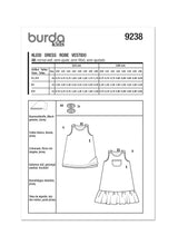 Burda Style Children's Dress Sewing Pattern for Stylish Kids B9238