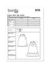 Burda Style Children's Dress Sewing Pattern for Stylish Kids B9238