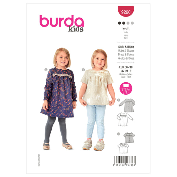 Burda Style Dress Sewing Pattern for Fashion Enthusiasts B9260