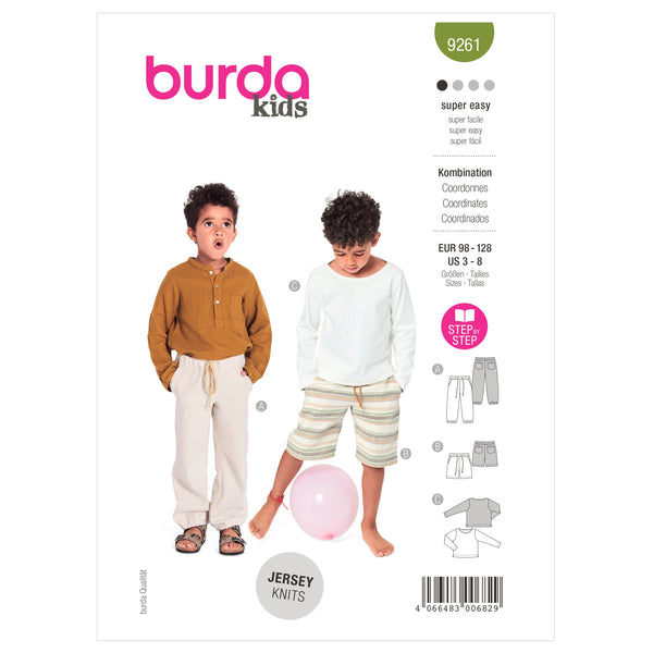Burda Style Trousers/Pants/Top Sewing Pattern for Fashionistas B9261