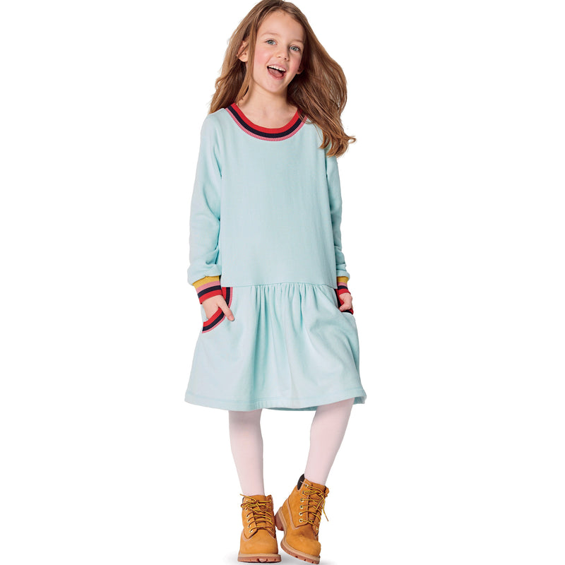 Burda Style Babies' Dress Shirtdress Sewing Pattern B9286
