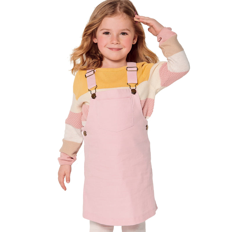 Burda Style Children's Bibbed Skirt Pinafore Sewing Pattern B9287