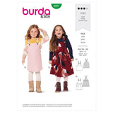 Burda Style Children's Bibbed Skirt Pinafore Sewing Pattern B9287