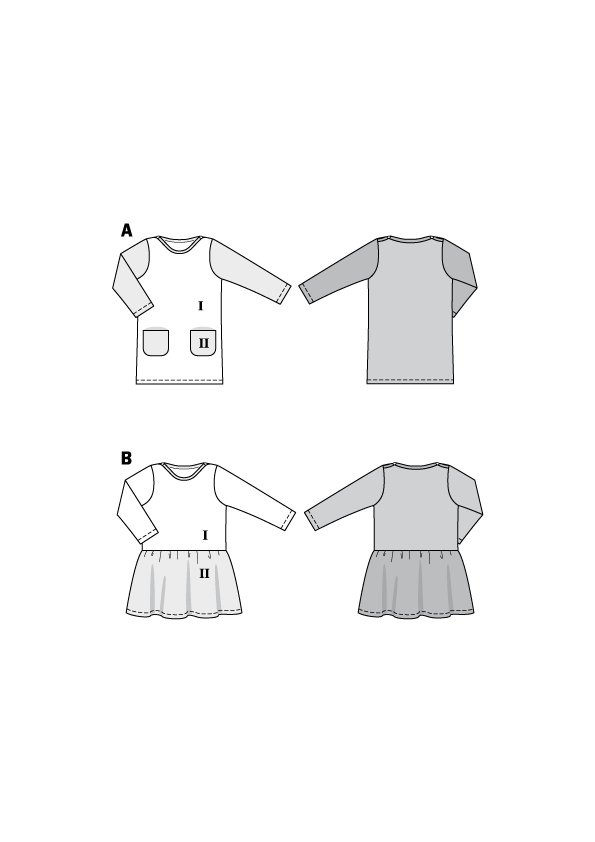 Burda Style Baby Dress Sewing Pattern for Stylish Creations B9296
