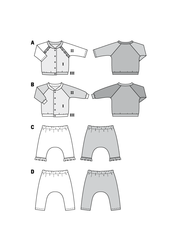 Burda Style Baby Sportswear Sewing Pattern for Stylish Creations B9297