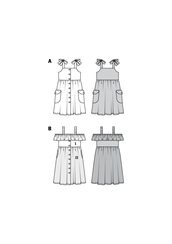Burda Style Child Dress Sewing Pattern for Stylish Creations B9304