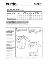 Burda Style Child Dress Sewing Pattern for Stylish Creations B9305