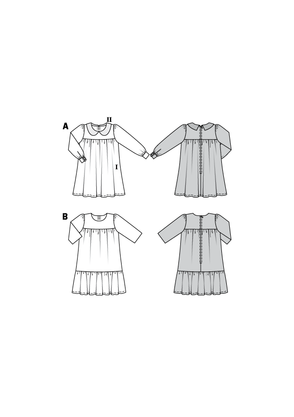 Burda Style Child Dress Sewing Pattern for Stylish Creations B9305