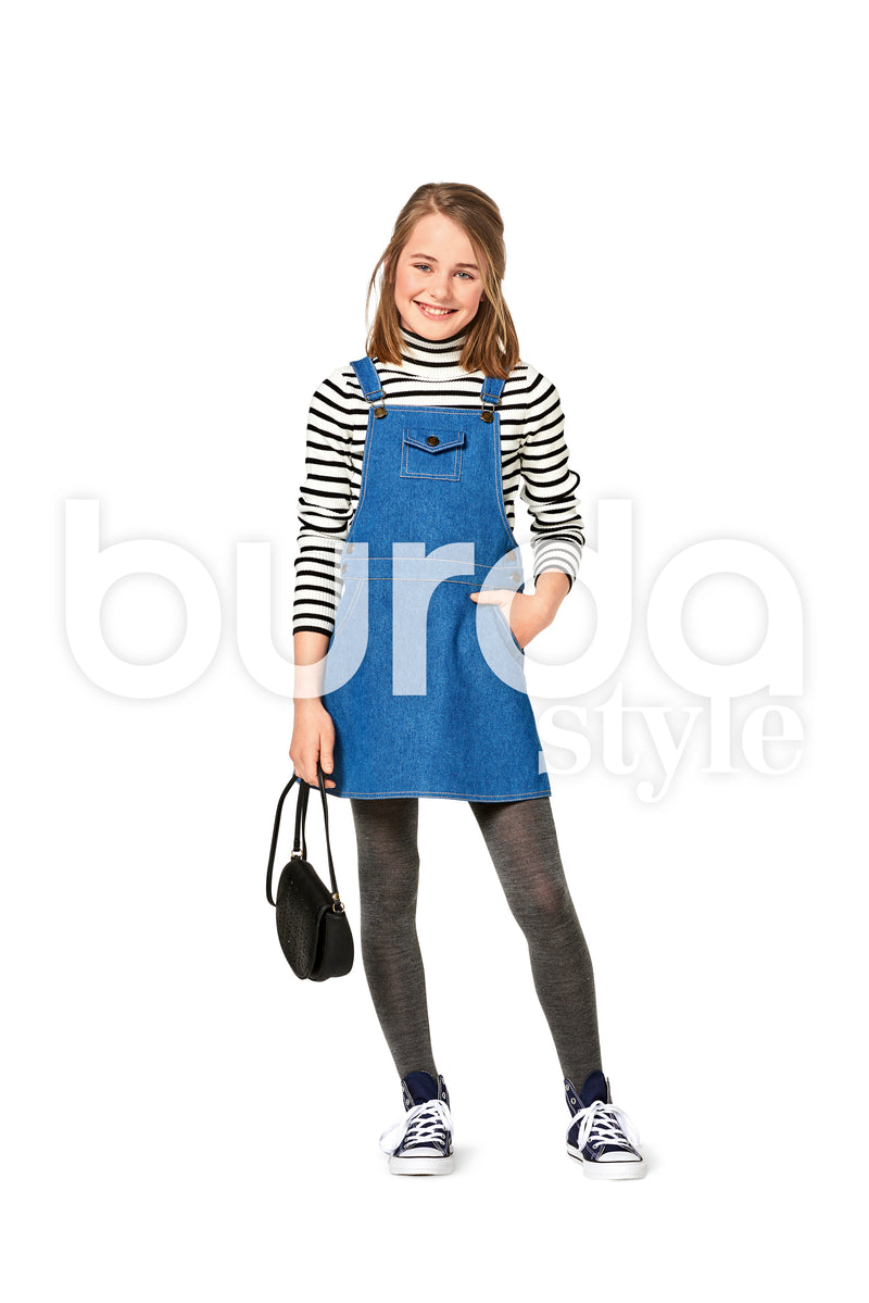 Burda Style Child Girl Skirt Pant Sewing Pattern B9356