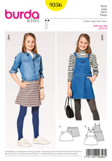 Burda Style Child Girl Skirt Pant Sewing Pattern B9356