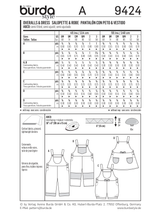 Burda Style Dress Baby Sewing Pattern for Stylish Creations B9424