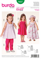 Burda Style Toddlers Sewing Pattern for Creative Projects B9437