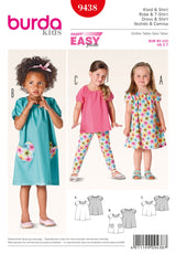 Burda Style Toddlers Sewing Pattern for Creative Projects B9438