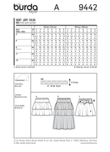 Burda Style Children's Fashion Sewing Pattern for Creative Projects B9442