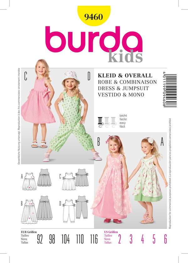 Burda Style Dress & Jumpsuit Sewing Pattern for Stylish Creations B9460