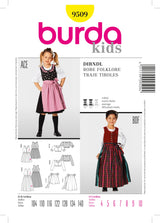 Burda Style Dirndl Dress Sewing Pattern for Stylish Creations B9509