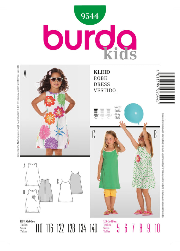 Burda Style Dress Sewing Pattern for Stylish Creations B9544