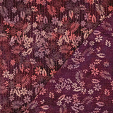 Batik Handcrafted Viscose Dressmaking Fabric - Purple & Pink Flowers