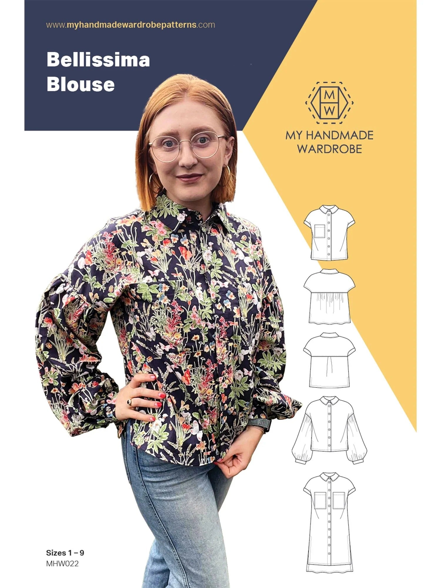 Bellissima Blouse Sewing Pattern - By My Handmade Wardrobe – Lullabee ...
