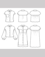 Bellissima Blouse Sewing Pattern - By My Handmade Wardrobe