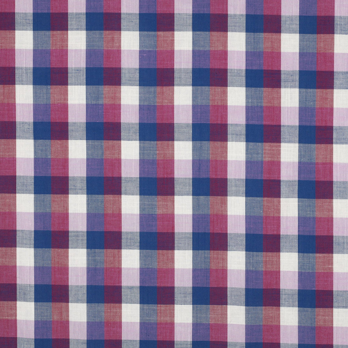 Beth Check Cotton Yarn-Dyed Dressmaking Fabric - Navy & Pink