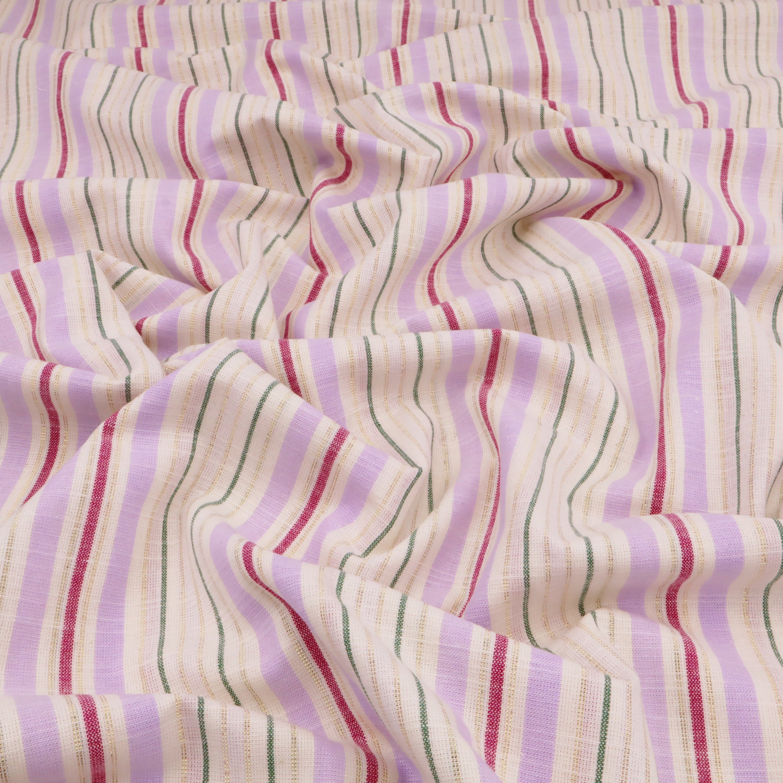 Babyguh Yarn Dyed Lurex Checks Full Sleeves Dress with Bow - Green & Maroon