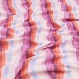 Blanche Yarn Dyed Washed Cotton Striped Dressmaking Fabric - Multi Lilac