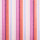 Blanche Yarn Dyed Washed Cotton Striped Dressmaking Fabric - Multi Lilac