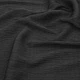 Blister Ripple Stretch Jersey Knit - Black