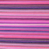 Boho Knitted Crochet Mesh Lace Stretch Sweater Fabric - Fuchsia