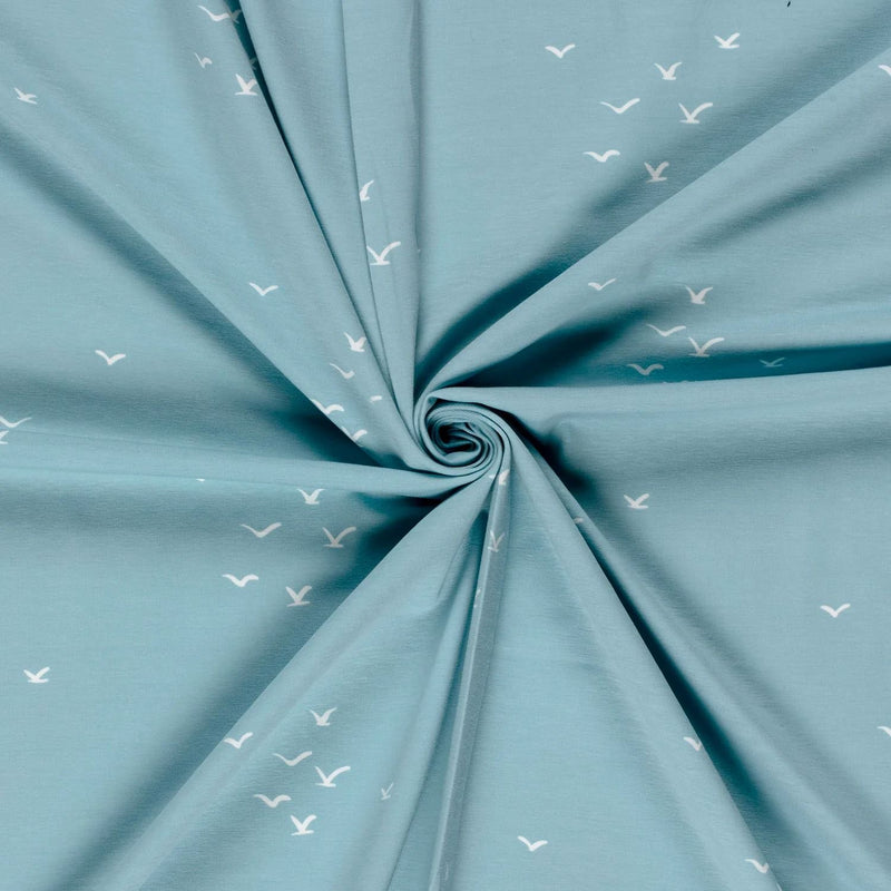 Birds on Baby Blue
