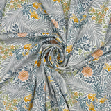 Bonnie Printed Cotton Jersey Dressmaking Fabric - Larkspur Azure