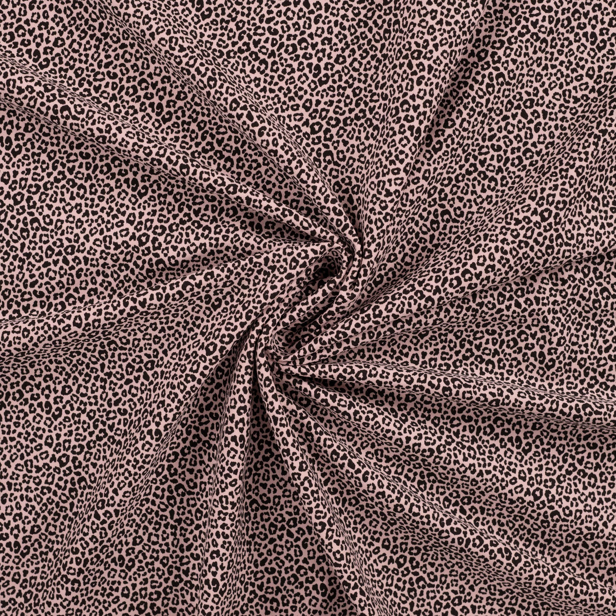Bonnie Printed Cotton Jersey Dressmaking Fabric - Mini Leopard Mauve