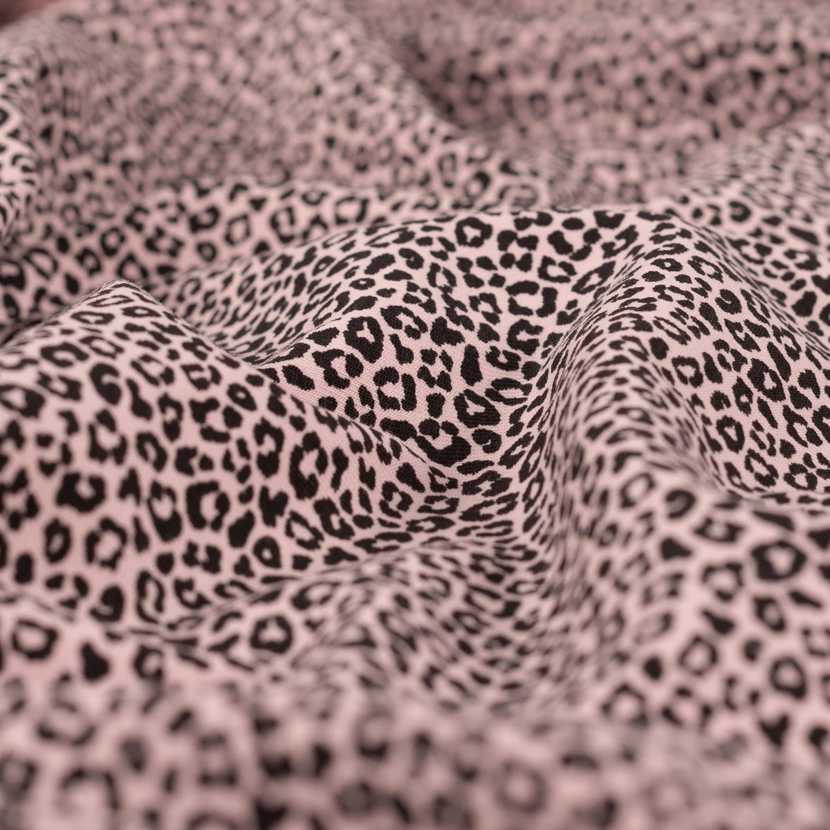 Bonnie Printed Cotton Jersey Dressmaking Fabric - Mini Leopard Mauve