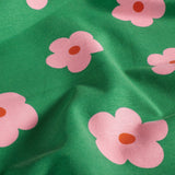 Pink Daisies on Green