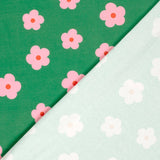Pink Daisies on Green