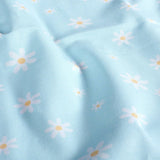 White Daisies on Blue
