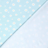 White Daisies on Blue