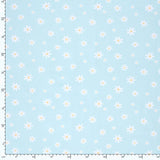 White Daisies on Blue