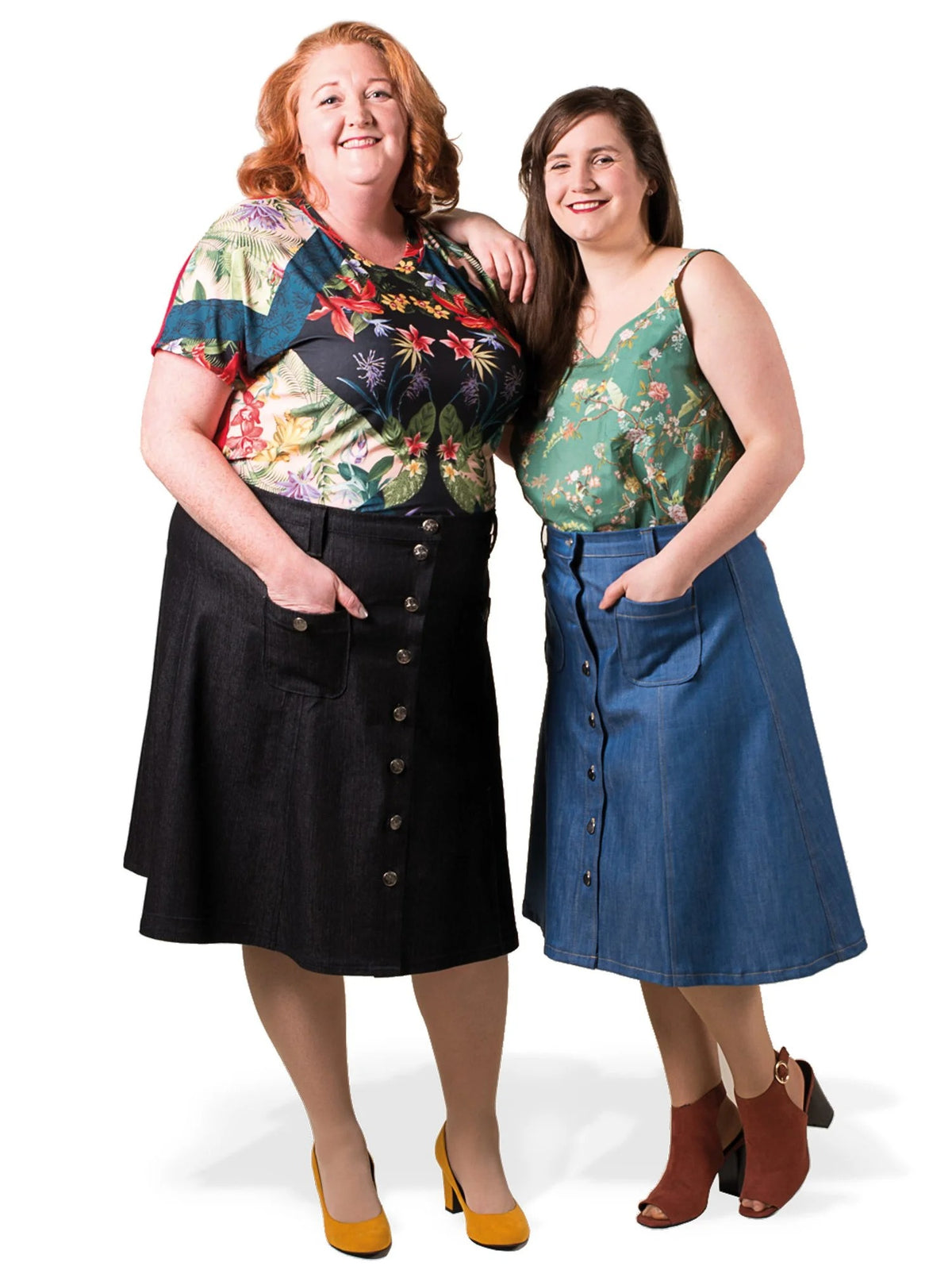 Button-up Skirt Sewing Pattern - By My Handmade Wardrobe