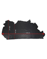 Genuine 100% Real Animal Side Cow Hide Leather for Bag Making Boots Upholstery - Black Matt 2/227