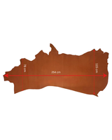 Genuine 100% Real Animal Side Cow Hide Leather for Bag Making Boots Upholstery - British Tan 3/173