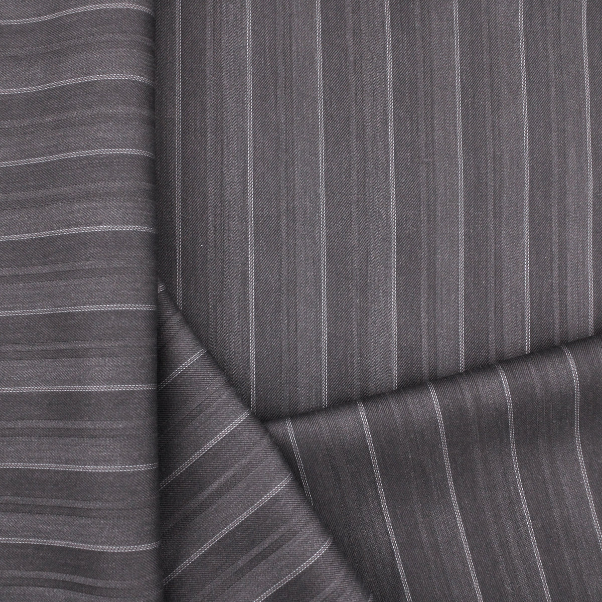 Camira Wool Blend Suiting Fabric - Chocolate Stripe