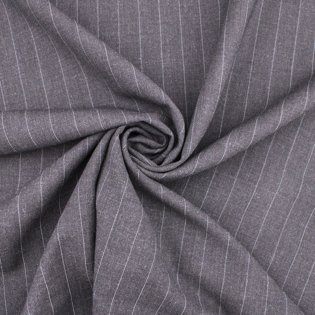 Camira Wool Blend Suiting Fabric - Grey Stripe