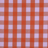 Verona Checked Yarn-Dyed Cotton Dressmaking Fabric - Lavender & Orange